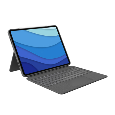 Afbeelding van Logitech Combo Touch hoes met toetsenbord iPad Pro 11 inch grijs