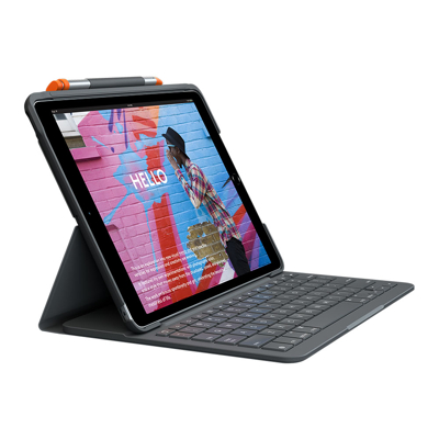 Afbeelding van Logitech Slim Folio hoes met toetsenbord iPad 10,2 inch
