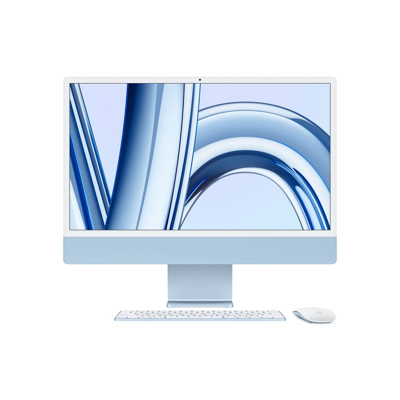 Afbeelding van iMac 24&quot; Blue M3 8C CPU &amp; 10C GPU 8GB 512GB Gbit Eth MK TID Mouse