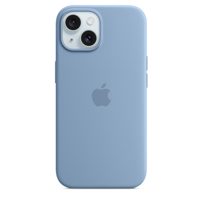 Afbeelding van Apple Silicone Case iPhone 15 Winter Blue