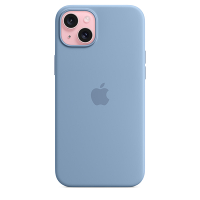 Afbeelding van Apple Silicone Case iPhone 15 Plus Winter Blue
