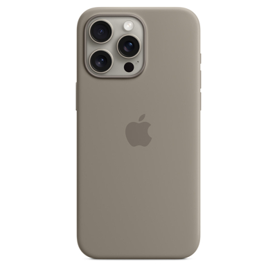 Afbeelding van Apple Silicone Case iPhone 15 Pro Max Clay