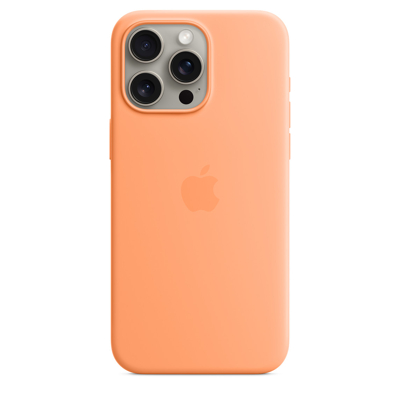 Afbeelding van Apple Silicone Case iPhone 15 Pro Max Orange Sorbet