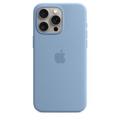 Afbeelding van Apple Silicone Case iPhone 15 Pro Max Winter Blue
