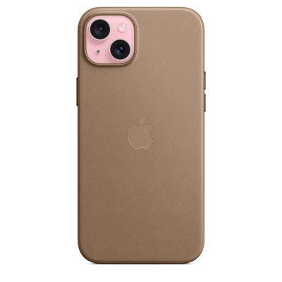 Afbeelding van Apple Fine Woven Case iPhone 15 Plus Taupe