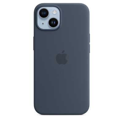 Afbeelding van Apple Silicome Case + MS iPhone 14 Storm Blue