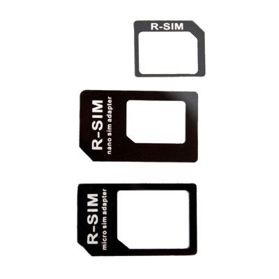Afbeelding van XQISIT Nano+Micro SIM Adapter Black