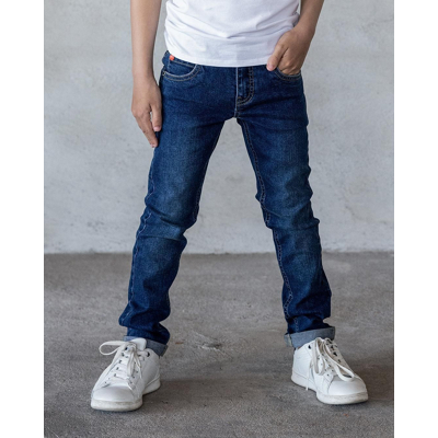 Afbeelding van TYGO &amp; Vito jongens Broek Skinny fit jeans used dark Blauw
