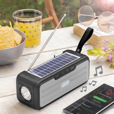 Obrázek Bezdrátový reproduktor se solárním nabíjením a svítilnou LED Sunker InnovaGoods