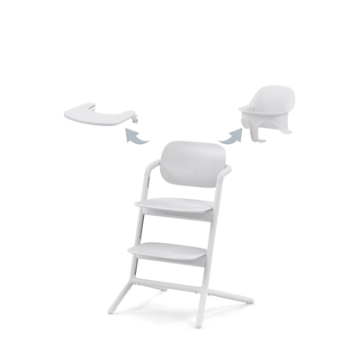 Afbeelding van Cybex LEMO 3 in 1 Kinderstoel All White