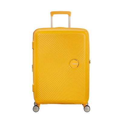 Afbeelding van American Tourister Soundbox Spinner 67 Expandable golden yellow Harde Koffer