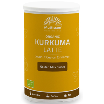 Afbeelding van Mattisson HealthStyle Latte Kurkuma Sweet 175GR
