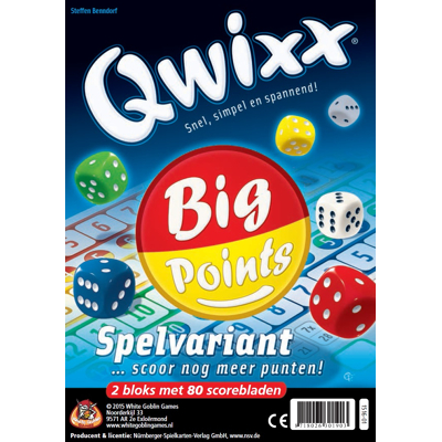 Afbeelding van Qwixx: Big Points (NL)