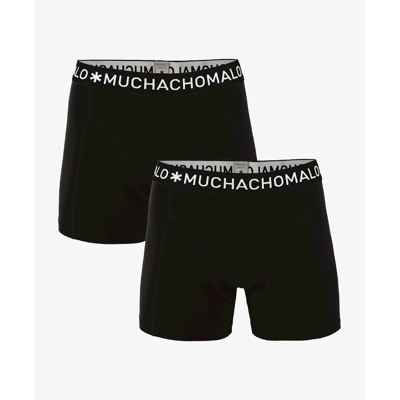 Afbeelding van Muchachomalo Boxershorts 2 Pack Zwart maat XL met Body fit Pasvorm Katoen Suitable Herenkleding