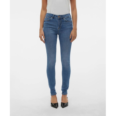 Afbeelding van Vero Moda Vmflash Jeans Skinny Fit, Dames, Maat: XSx34, Medium blue denim