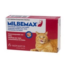 Afbeelding van Milbemax ontwormingstabletten kat groot 2kg 4 tabletten