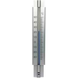 Afbeelding van Hendrik jan buitenthermometer aluminium zilver 30 cm