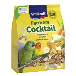 Afbeelding van Farmers cocktail groente en noot voor grote parkieten (dwerg)papegaaien