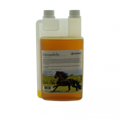 Afbeelding van Agrivet lijnzaadolie paard 1 liter