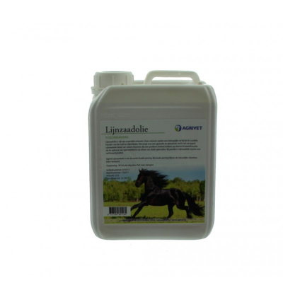 Afbeelding van Agrivet lijnzaadolie paard 2.5 liter