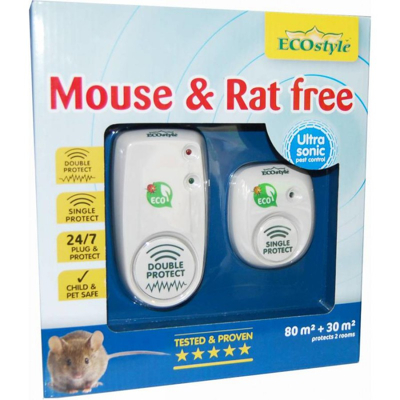 Afbeelding van Ecostyle Mouse &amp; Rat Free Ongediertebestrijding 80+30 m2 2 stuks