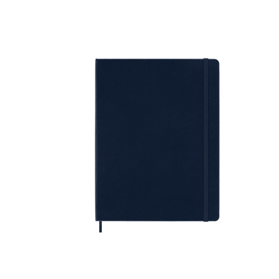 Afbeelding van Notitieboek Moleskine XL 190x250mm blanco hard cover sapphire blue