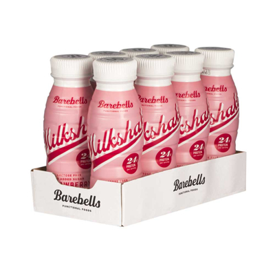 Afbeelding van Barebells milkshake aardbei, 33 cl, pak van 8