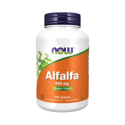 Afbeelding van Now Foods Alfalfa 650mg 250 tabletten