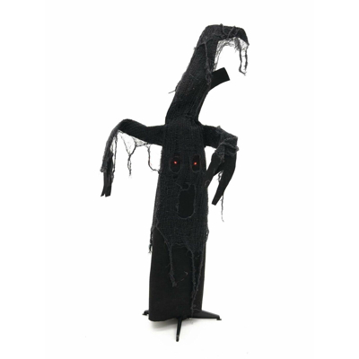 Afbeelding van Europalms Halloween decoratie Zwart boom, met licht en geluid, 110cm versiering accessoires feesten