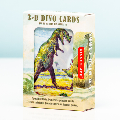Afbeelding van 3D Speelkaarten Dinosaurus van Kikkerland