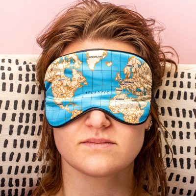 Afbeelding van Wereldkaart Slaapmasker van Kikkerland