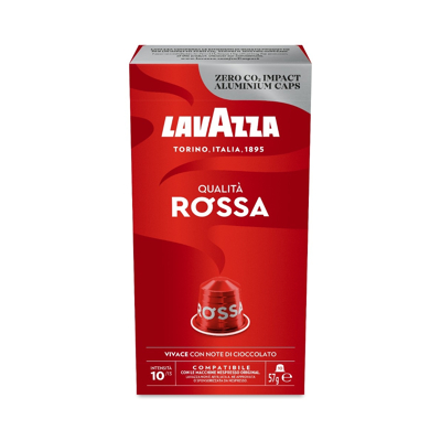 Billede af 10 x pakker Lavazza Rossa Aluminiums kapsler til Nespresso (100 kapsler)