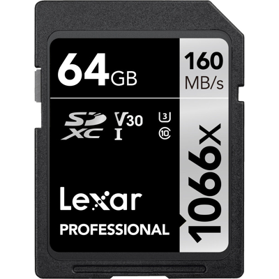 Afbeelding van Lexar SDXC Professional UHS I 1066x 64GB