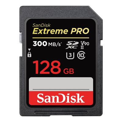 Afbeelding van SanDisk SDXC Extreme Pro 128GB 300MB/s C10 UHS II V90