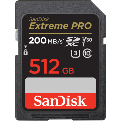 Afbeelding van SanDisk Extreme Pro 512GB SDXC Memory Card 200MB