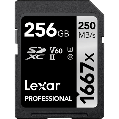 Afbeelding van Lexar SDXC Professional 256GB 1667x UHS II