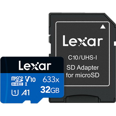 Afbeelding van Lexar MicroSD Blue Series UHS I 633X 32GB V10