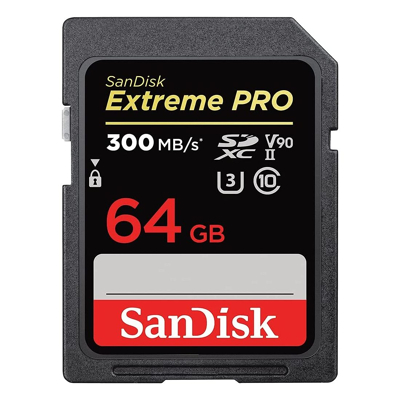 Afbeelding van SanDisk SDXC Extreme Pro 64GB 300MB/s C10 UHS II V90