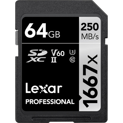 Afbeelding van Lexar SDXC Professional 64GB 1667x UHS II