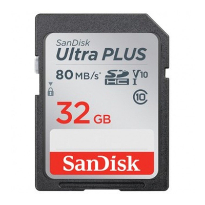 Afbeelding van SanDisk SDHC Elite Ultra Plus 32GB 80MB/s