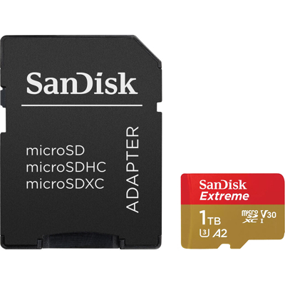 Afbeelding van SanDisk Extreme MicroSDXC 1TB + SD Adapter