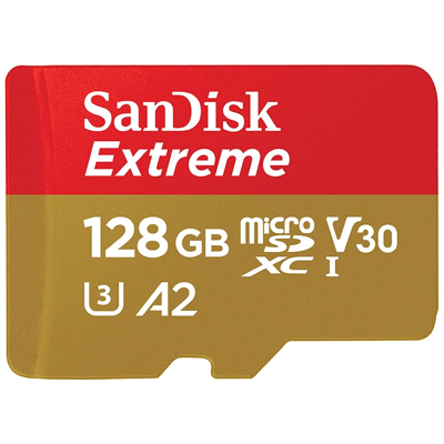 Afbeelding van SanDisk Extreme MicroSDXC 128GB+SD Adapter 130MB