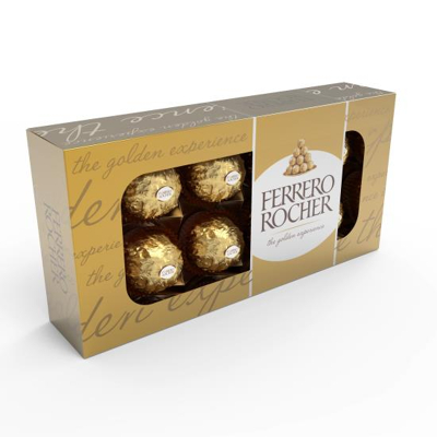Afbeelding van Ferrero Rocher, 8 stuks, doos van 100 g chocolade