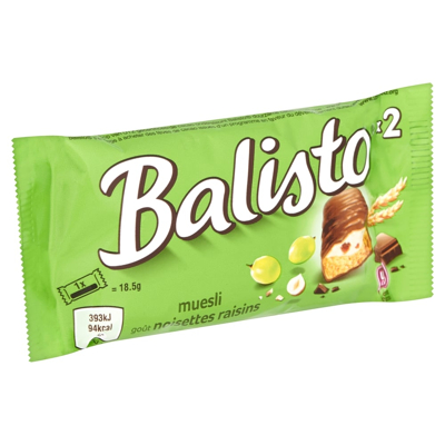 Afbeelding van Balisto Muesli Chocolade Reep 37 Gram