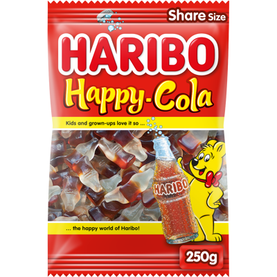 Afbeelding van Haribo Happy Cola 250 Gram