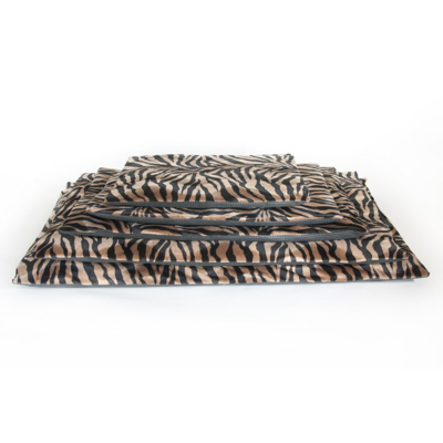 Afbeelding van Comfort benchkussen bonfire zebra zw/bruin 90x60 cm polyestervezels