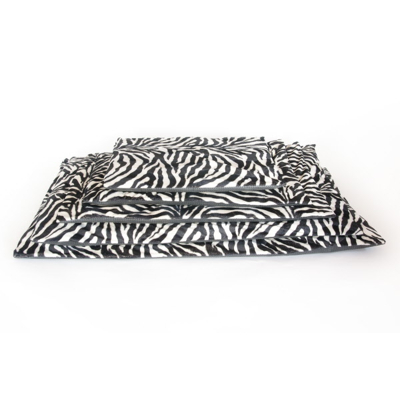 Afbeelding van Comfort benchkussen bonfire zebra zw/wit 120x75 cm polyestervezels