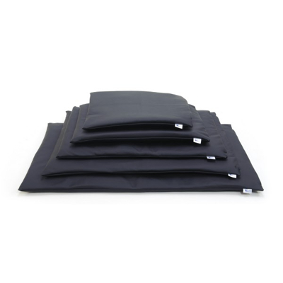 Afbeelding van Comfort benchkussen leatherlook zwart 107x70 cm polyestervezels