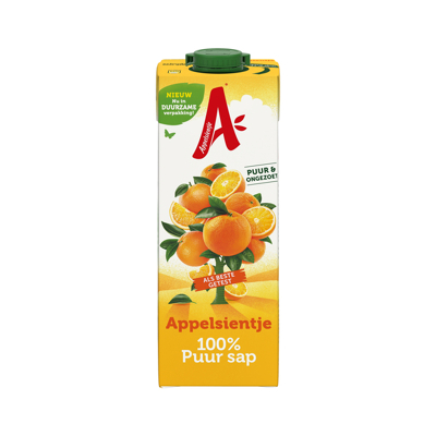 Afbeelding van Appelsientje Sinaasappelsap 1 L, Pak Van 12 Stuks Frisdrank