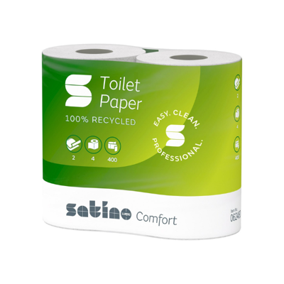 Afbeelding van Satino Comfort 062480 recycled tissue 2 laags 40 rollen x 400 vel